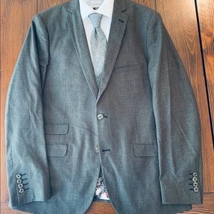 Dark Olive Polyester Blend Suit